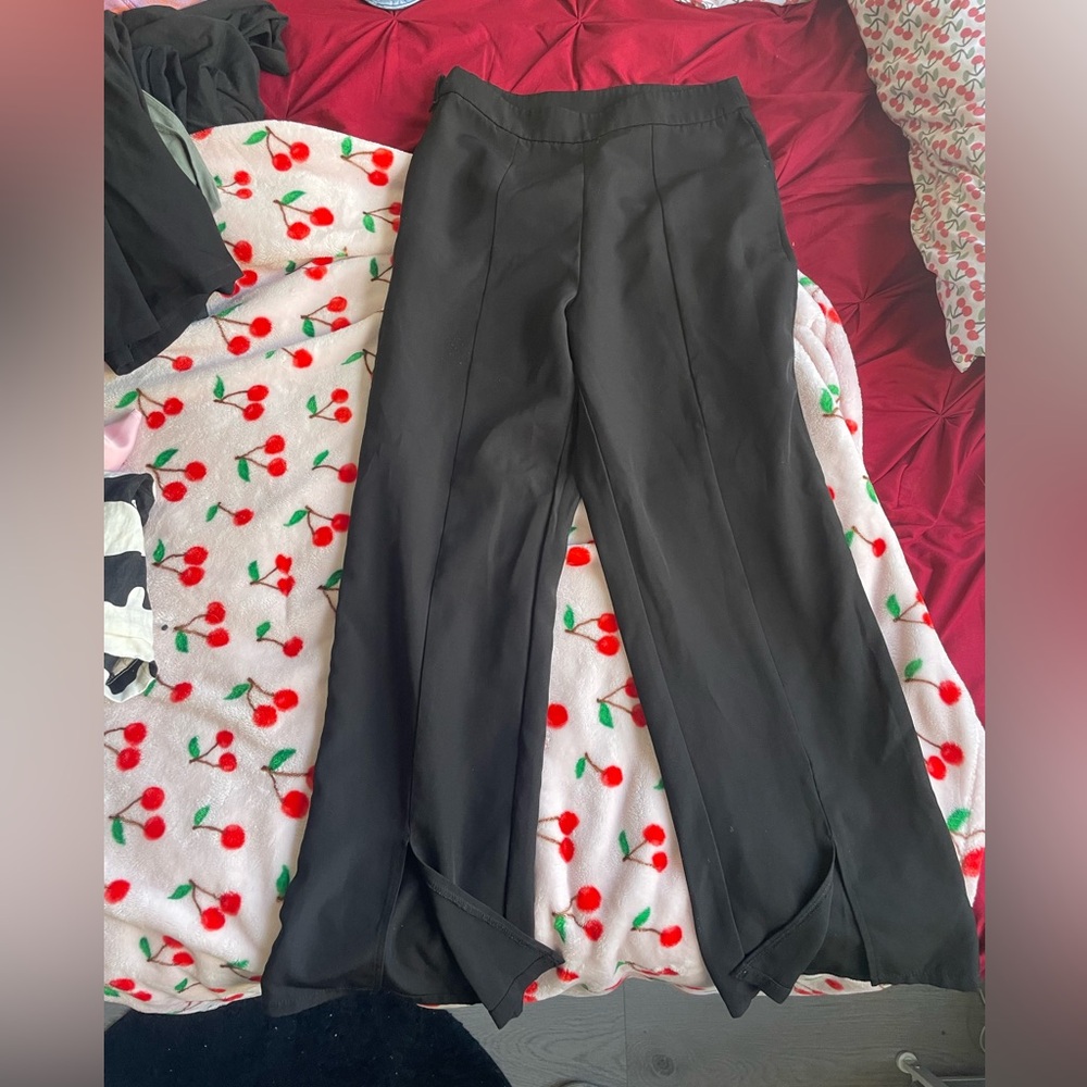 Black trouser pants